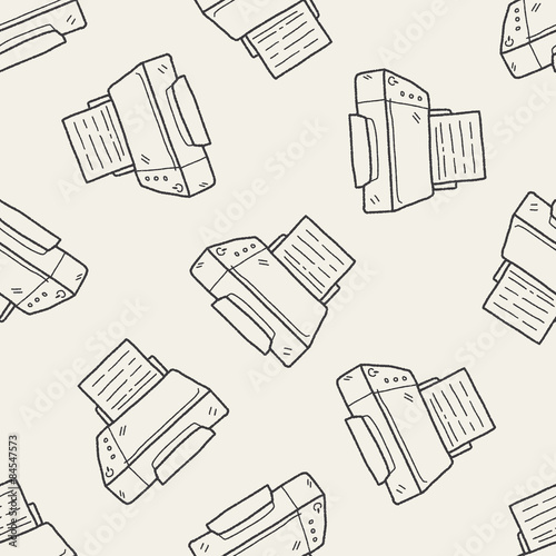 fax doodle seamless pattern background