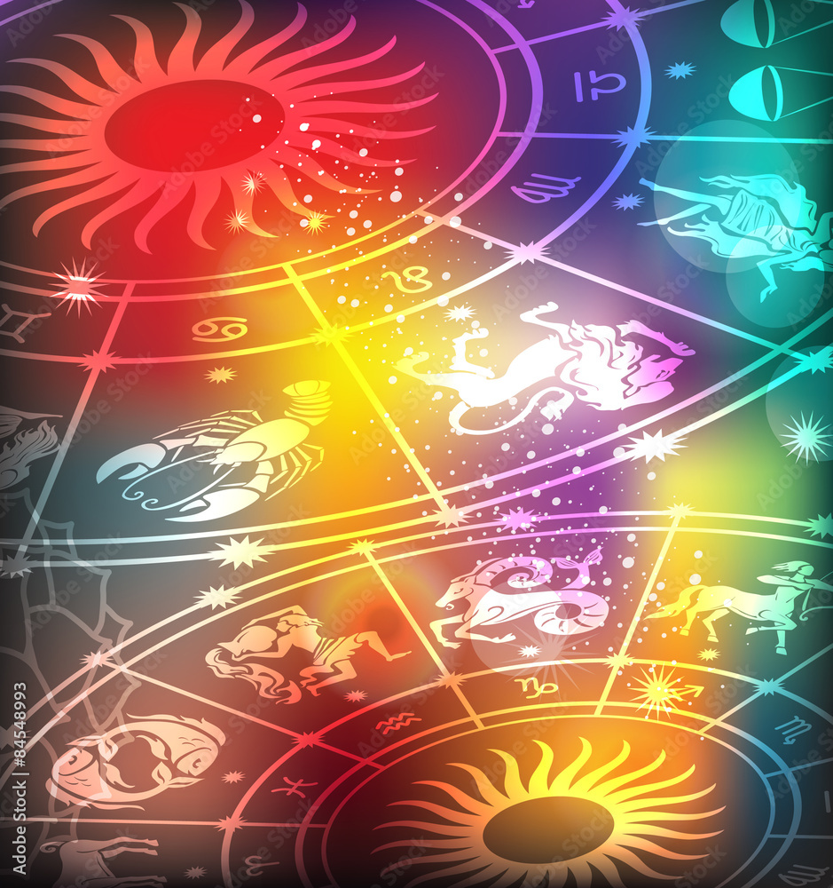 Obraz premium Horoscope background