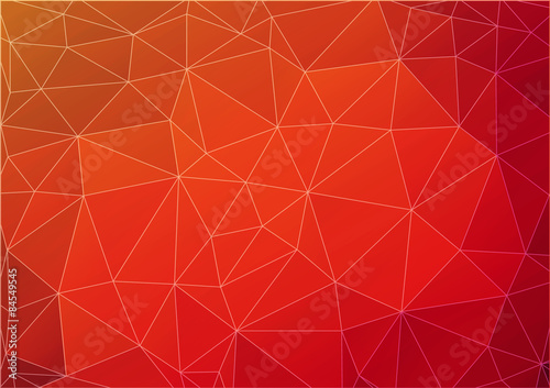 Dark orange vector abstract polygonal background
