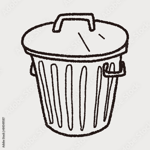 trash can doodle