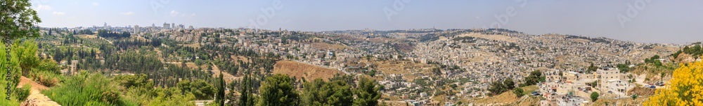 Very big wide panorama of Jerusalem