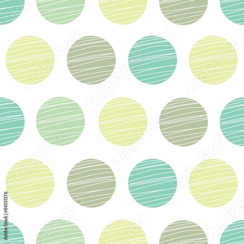 Cute pastel polka dot. Vector seamless pattern.
