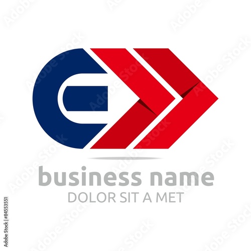 Logo Alphabet Abstract Combination Shape Vector