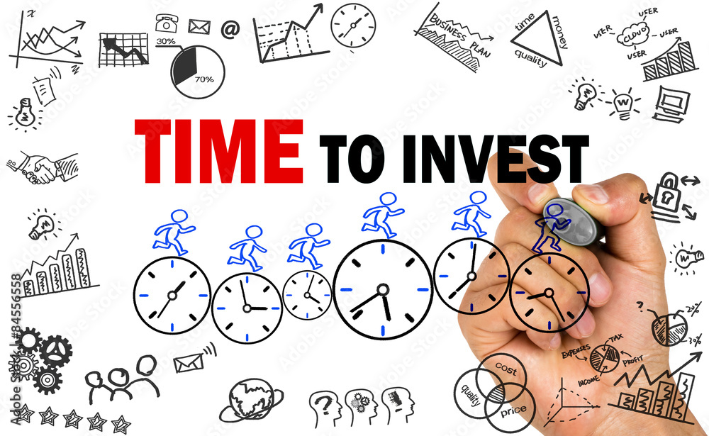 Fototapeta premium time to invest