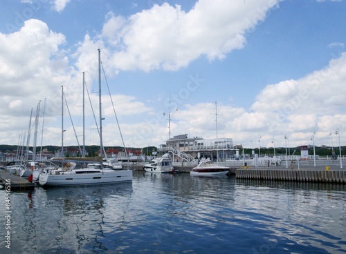 Baltic sea and yachts 