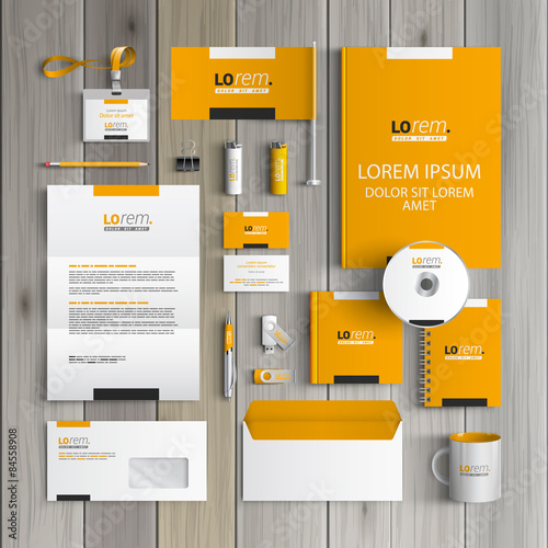 Stationery template design