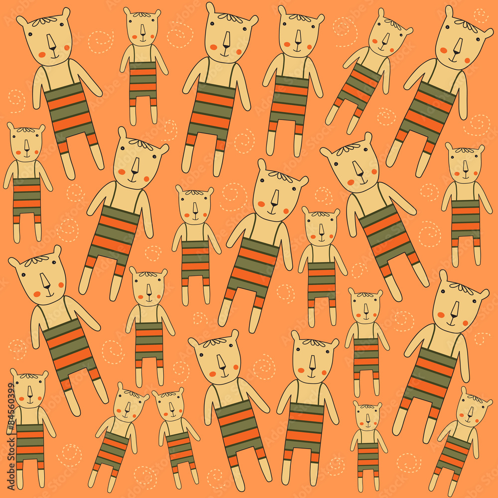 seamless pattern with bears seamless pattern with bears
