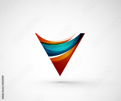 Abstract geometric company logo triangle, arrow Free Download Abstract geometric company logo triangle, arrow - GFXLoad
