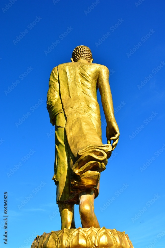 Naklejka premium The Buddha image of Phra Buddha Dheepangkorn at the mountain temple on Samui Island , Thailand.