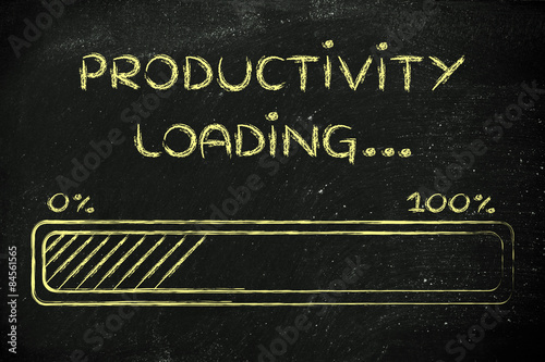funny progress bar with productivity loading