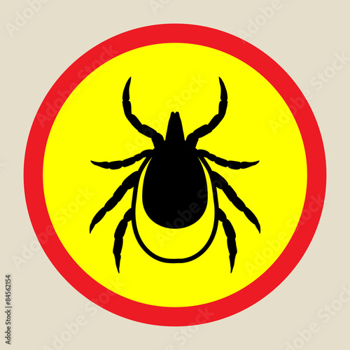 vector image of a tick in a red circle - tick stop sign