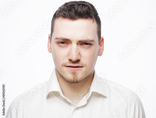 young business man wearing white shirt