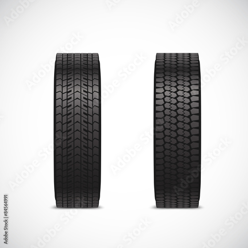 Vector tire icons.