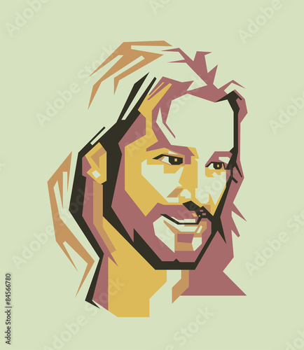 Jesus crist vector potait