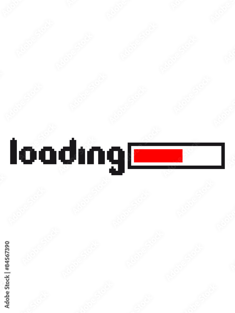 loading 8 bit pixel retro old games computer load progress bar