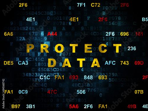 Security concept: Protect Data on Digital background