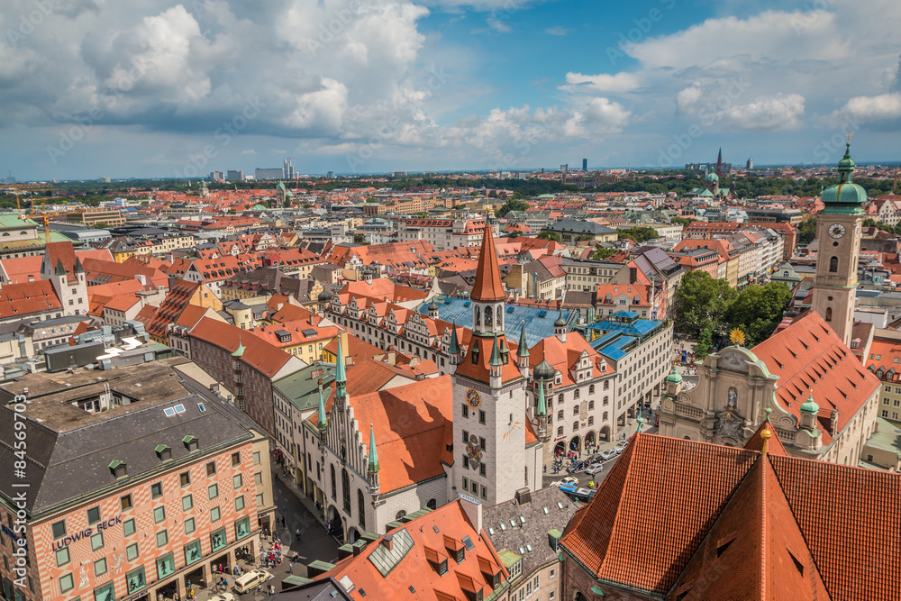 Panoramic view of Munich