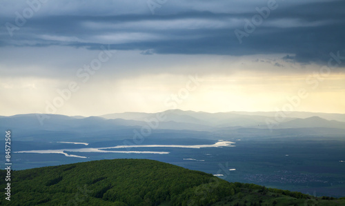 Scenic mountain landscape