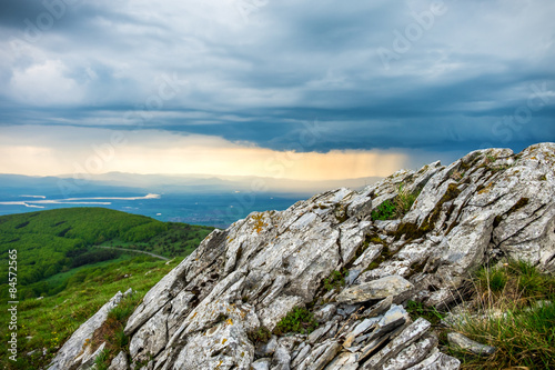 Rain in mountains