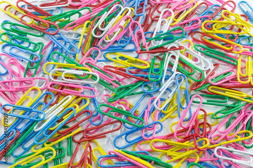 Paper Clip in Isolate Background.