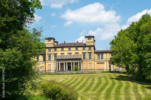 Obraz na płótnie Potocki Palace in Krzeszowice (Poland) w salonie