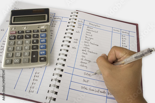 accounting add number surplus calculator calculation concept