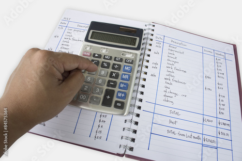 accounting add number surplus calculator calculation concept