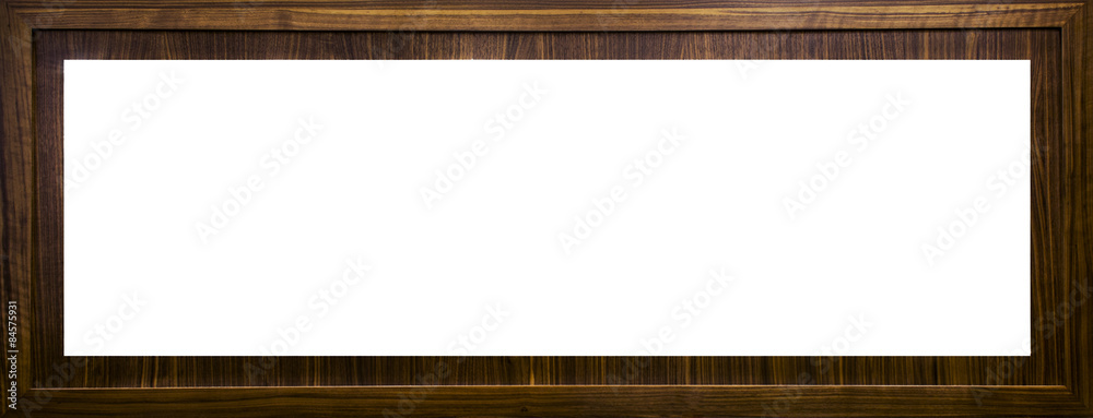 Letterbox wooden frame with blank text space