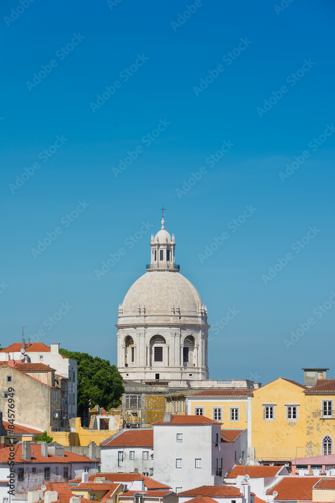 Lisbon skyline with National Pantheon.