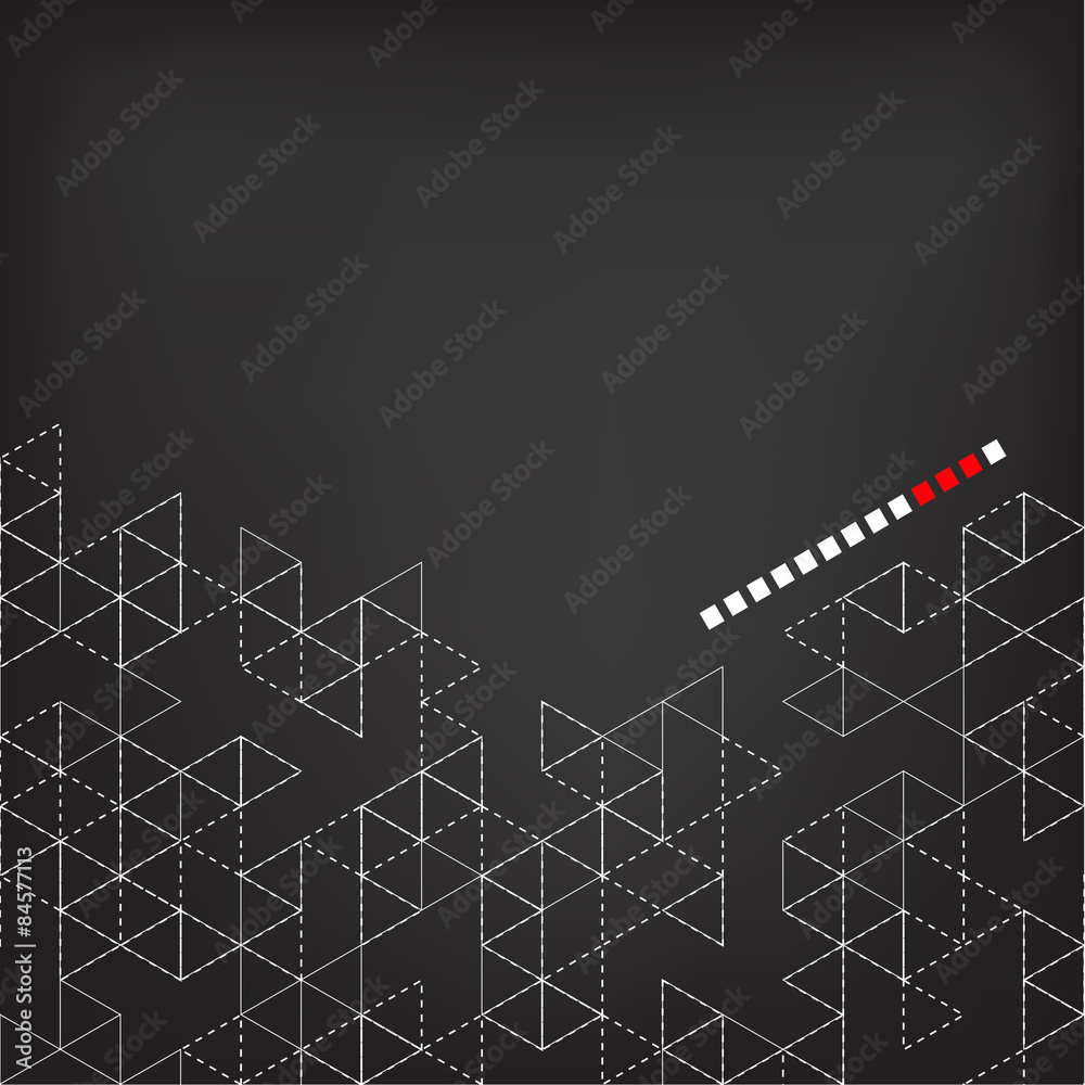 Abstract technology background with color triangle Abstract technology background with color triangle