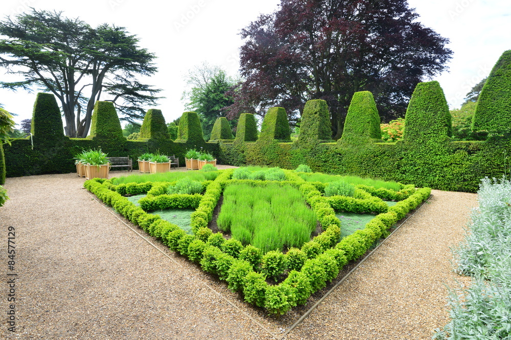 Country garden estate in the UK in June 2015