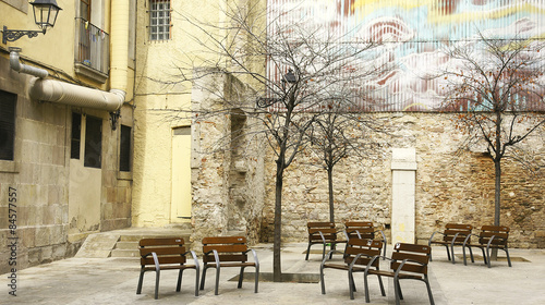 Photography Placita en el barrio de El Raval, Barcelona
