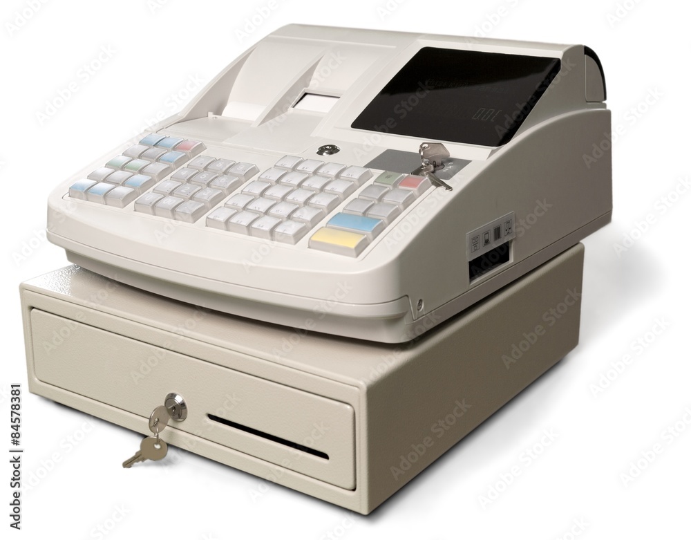 Cash Register, Coin, Cash Box.