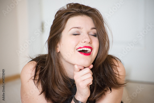 Young woman emotions