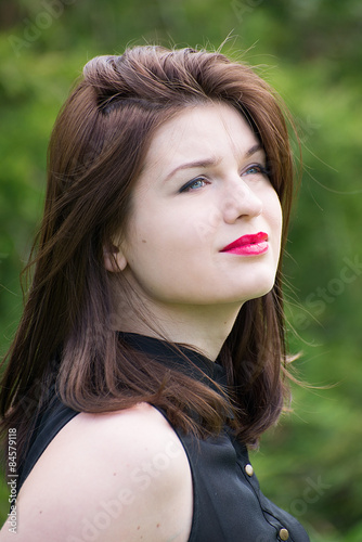 Temptation/Young woman and nature view