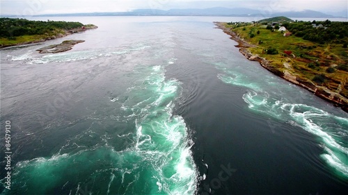 saltstraumen stream in Norway