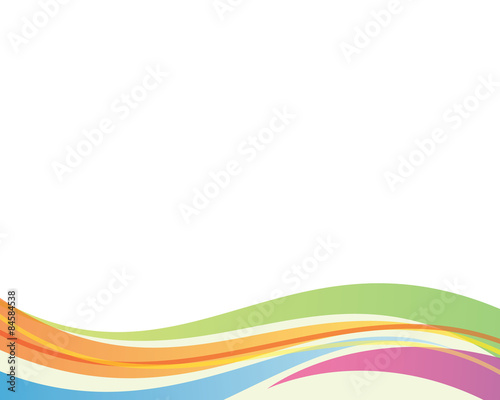 abstract rainbow curve background bottom