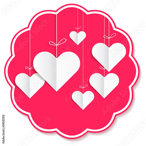 Love confession illustration napkin