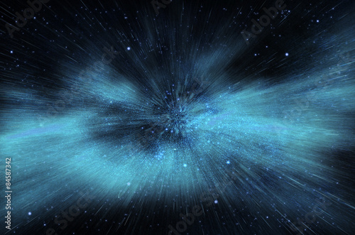 Starry explosion in a galaxy illustration picture