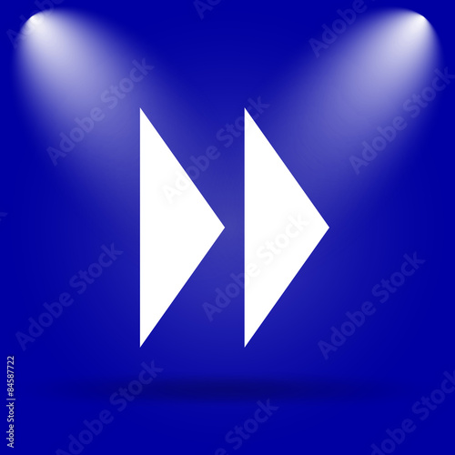 Free Download Fast forward sign icon - GFXLoad