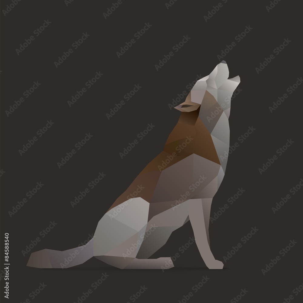 Obraz premium wolf sings