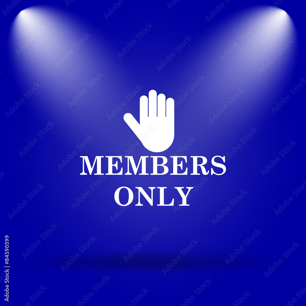 Fototapeta premium Members only icon