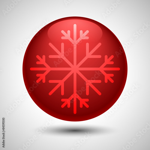Snowflake symbol. Editable vector. Eps 10