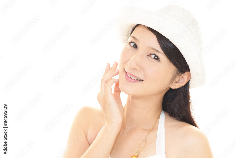 笑顔の女性 笑顔の女性