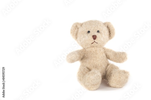 Teddy Bear, Stuffed Animal, White Background.