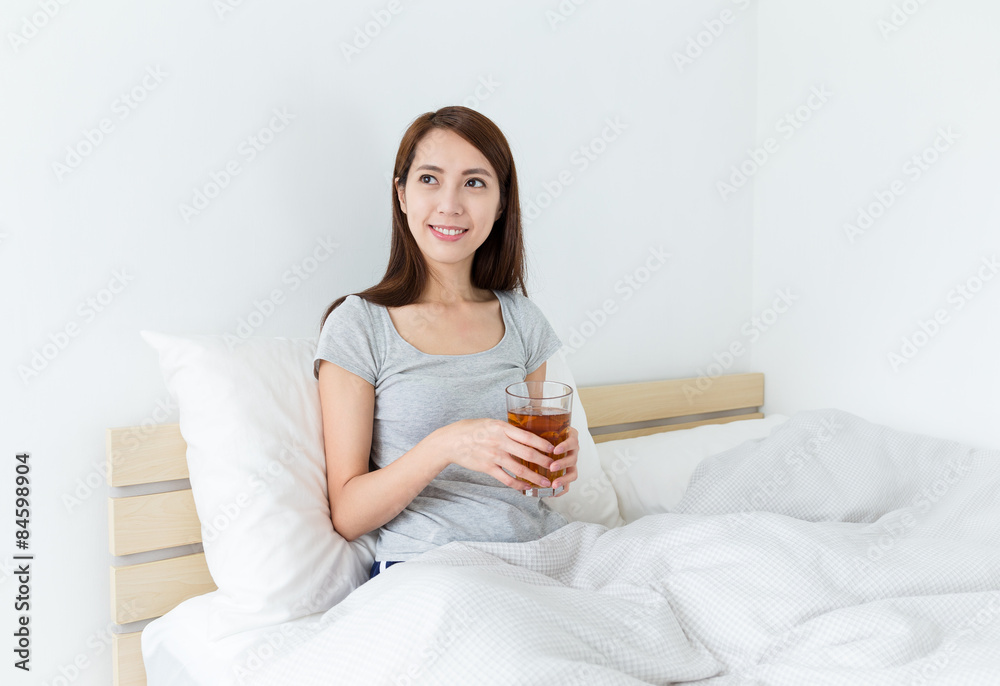 Woman hold a cup of tea