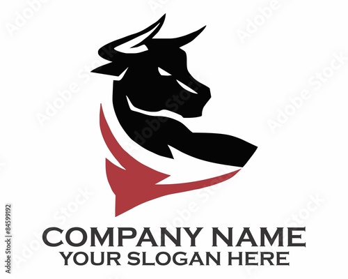 silhouette bull black