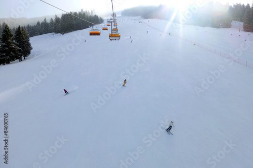 Skifahrer an der Wastlhöhe