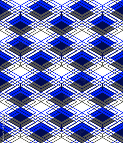 Endless colorful symmetric pattern, graphic design. Geometric in