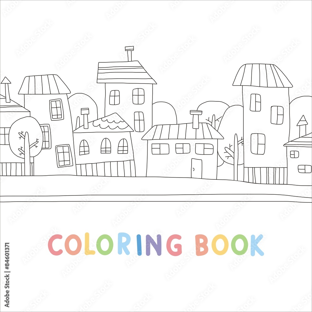 Coloring page home